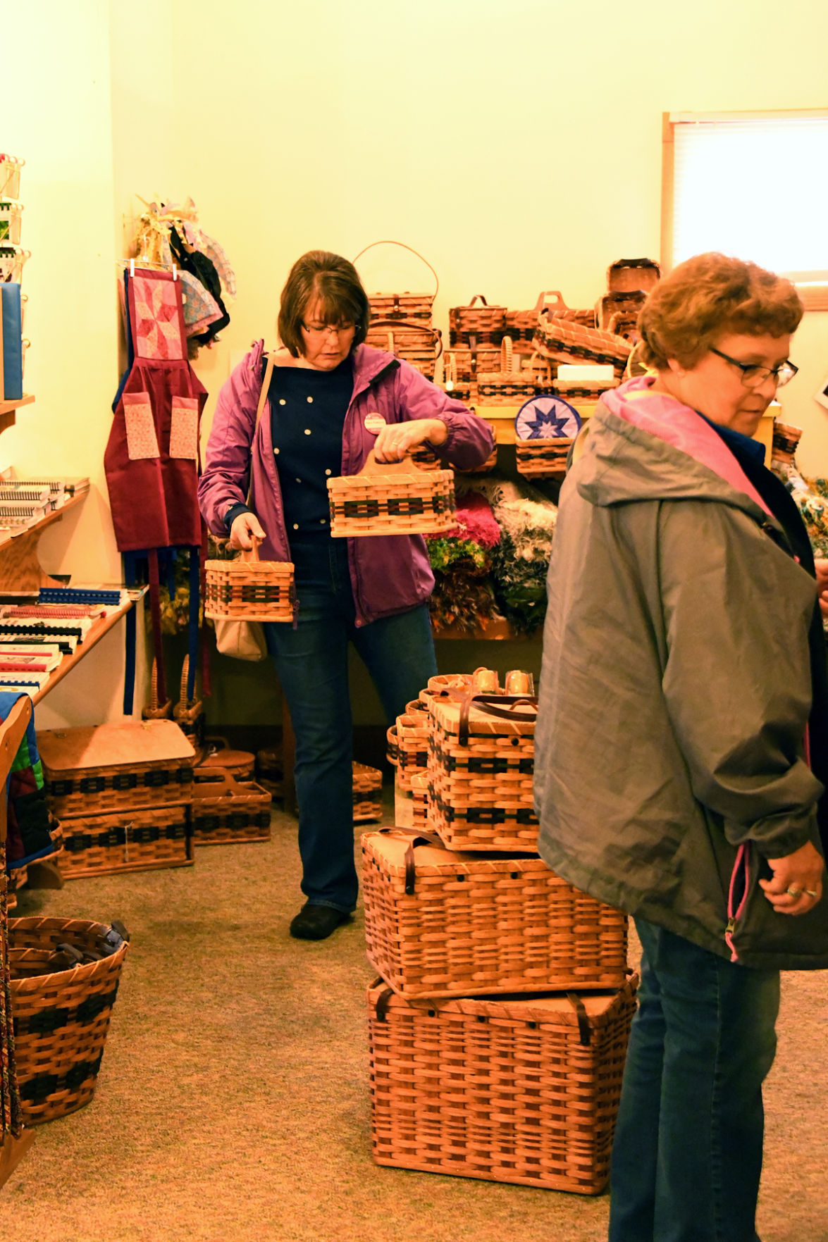 101 Mary Folkerts and Susie Hageman find treasures in a Kalona gift shop.JPG